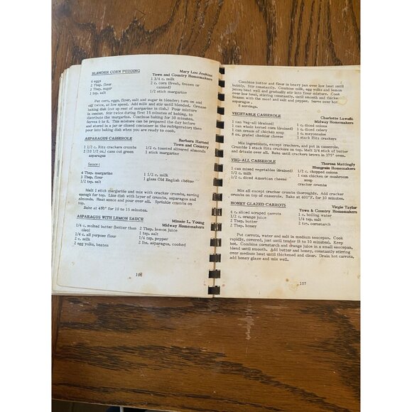 Vintage 1985 Meade County Extension Homemakers Best Recipes Spiral-Bound Kentuck - Picture 8 of 11